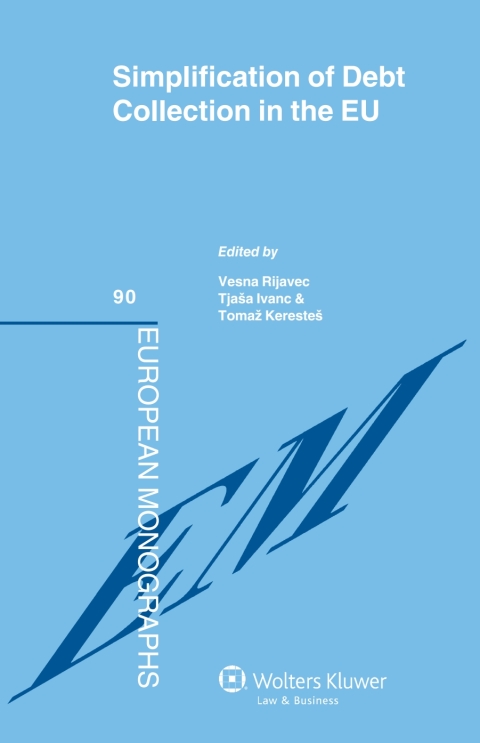 Cover image for book Simplification of Debt Collection in the EU