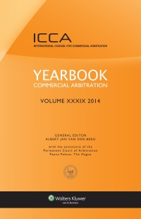 Cover image: Yearbook Commercial Arbitration Volume XXXIX - 2014 1st edition 9789041149800