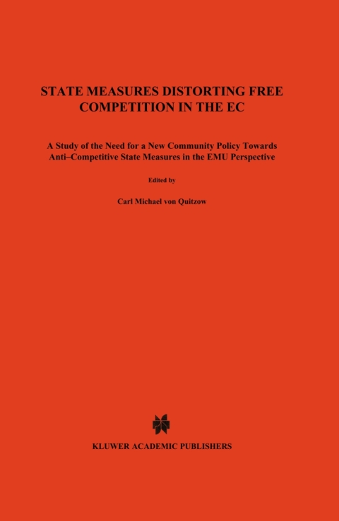Cover image for book State Measures Distorting Free Competition in the EC