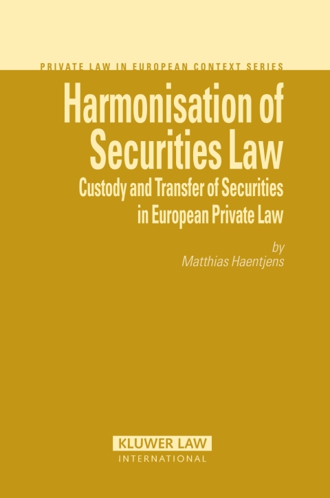 Cover image for book Harmonisation of Securities Law