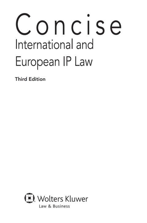 Cover image for book Concise International and European IP Law