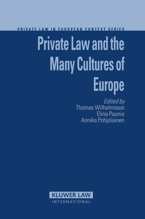 Cover image for book Private Law and the Many Cultures of Europe