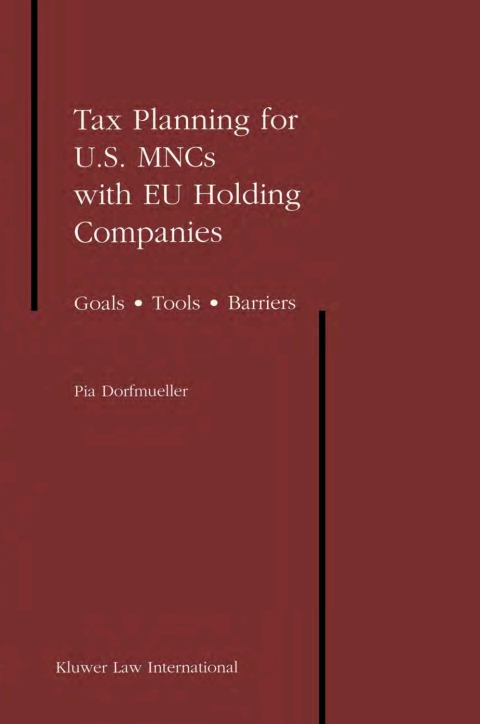 Cover image for book Tax Planning for U.S. MNCs with EU Holding Companies