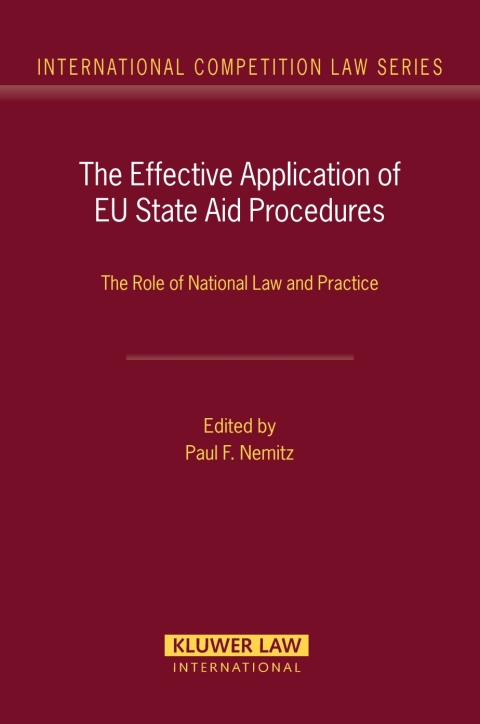 Cover image for book The Effective Application of EU State Aid Procedures