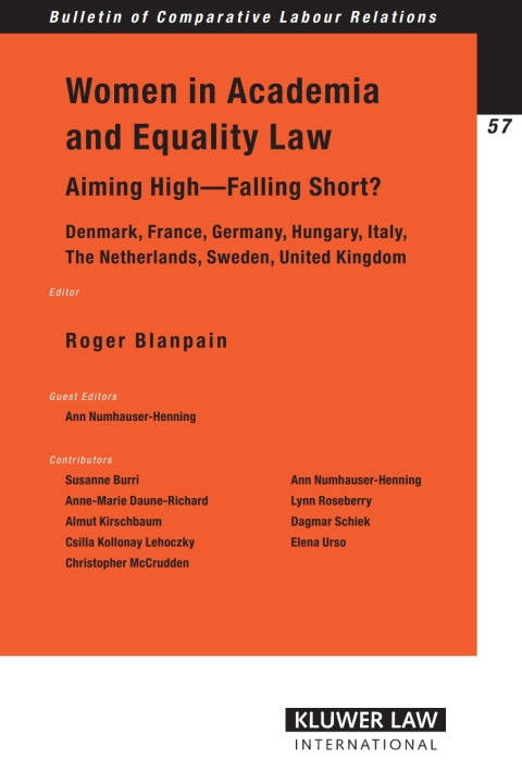 Cover image for book Women in Academia and Equality Law