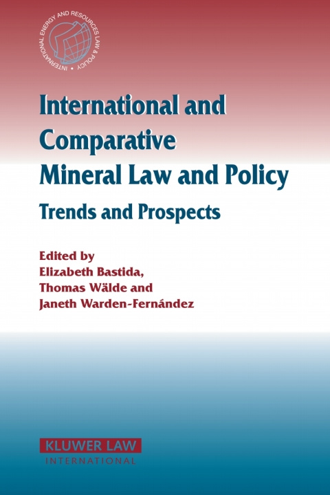 Cover image for book International and Comparative Mineral Law and Policy