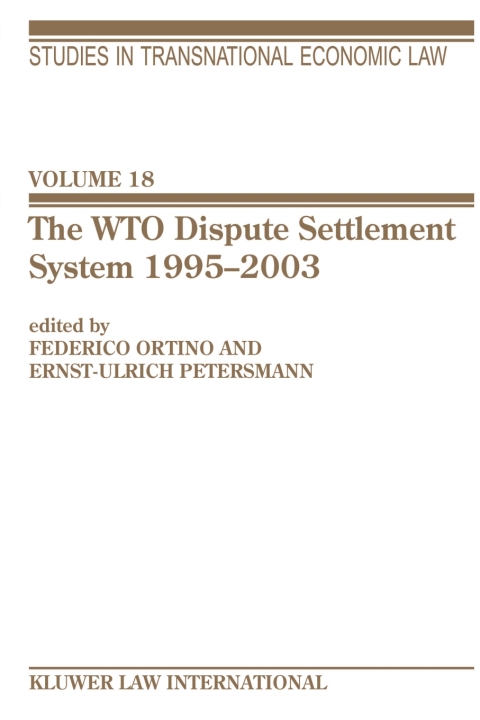 Cover image for book The WTO Dispute Settlement System 1995–2003