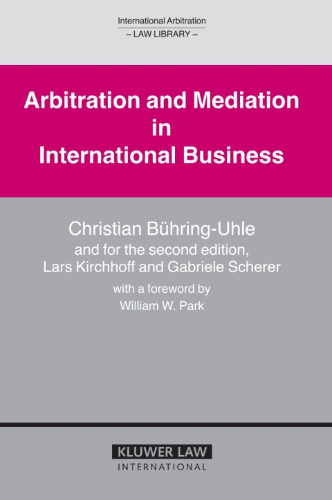Cover image for book Arbitration and Mediation in International Business