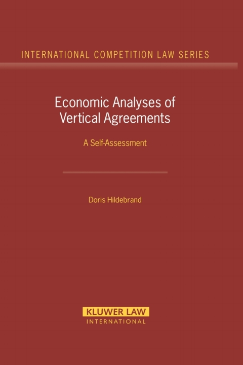 Cover image for book Economic Analyses of Vertical Agreements