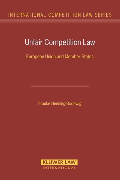 Cover image for book Unfair Competition Law