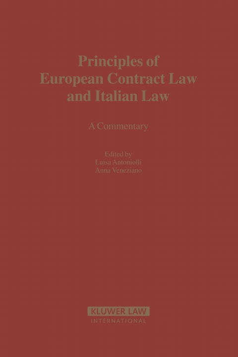 Cover image for book Principles of European Contract Law and Italian Law