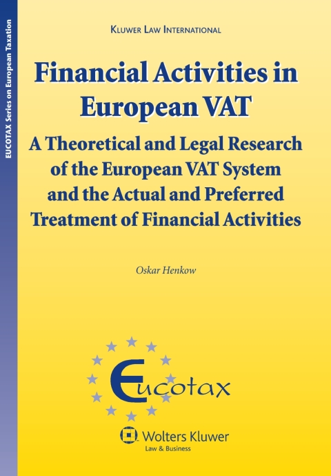 Cover image for book Financial Activities in European VAT