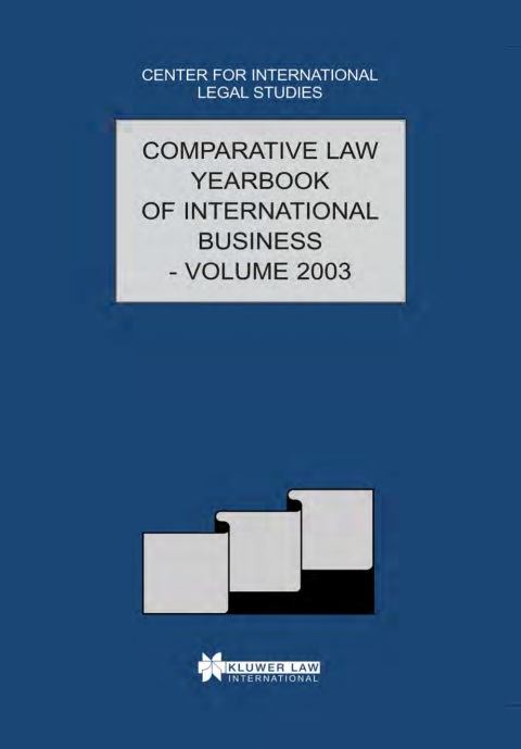 Cover image for book The Comparative Law Yearbook of International Business