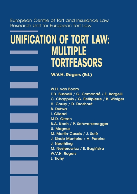 Cover image for book Unification of Tort Law