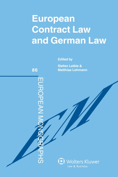 Cover image for book European Contract Law and German Law
