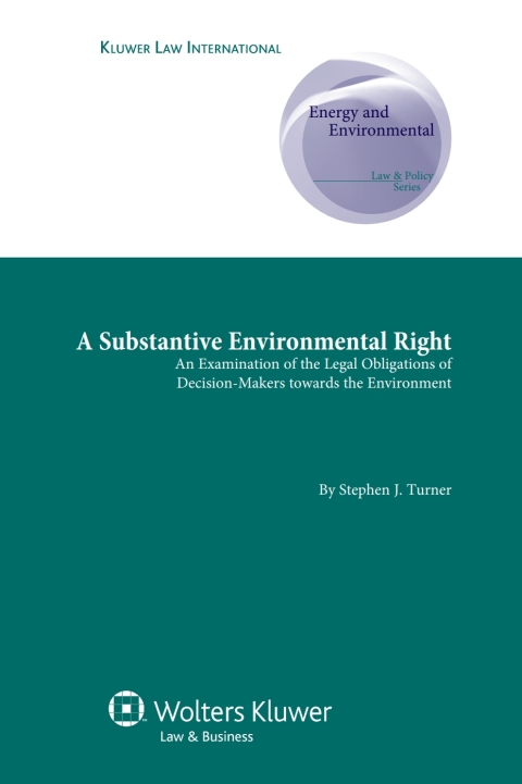 Cover image for book A Substantive Environmental Right