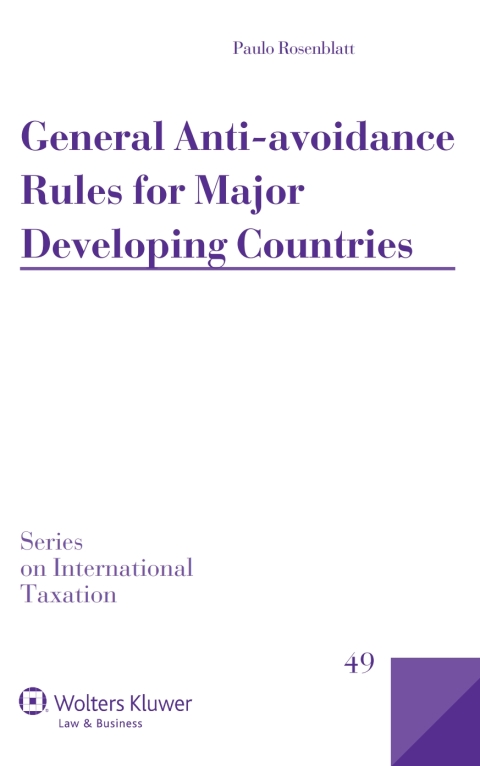 Cover image for book General Anti-avoidance Rules for Major Developing Countries