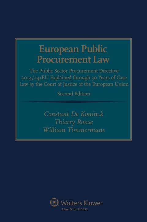 Cover image for book European Public Procurement Law