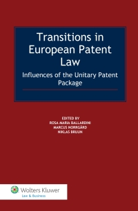 Cover image: Transitions in European Patent Law 1st edition 9789041156051