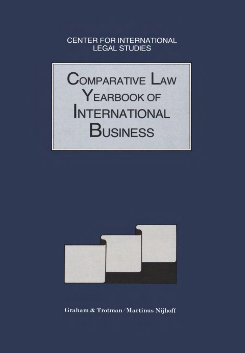 Cover image for book Comparative Law Yearbook of International Business