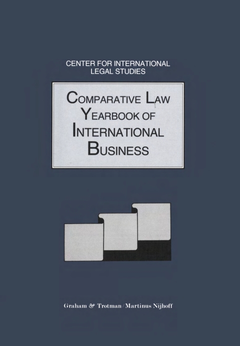 Cover image for book Comparative Law Yearbook of International Business
