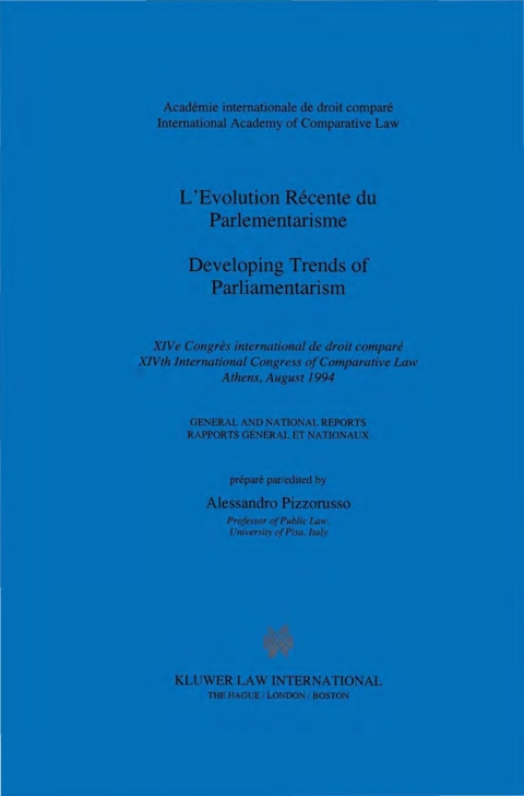 Cover image for book Developing Trends of Parliamentarism