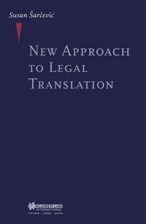Cover image for book New Approach to Legal Translation