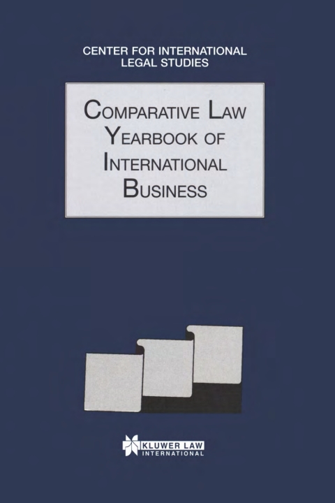 Cover image for book Comparative Law Yearbook of International Business