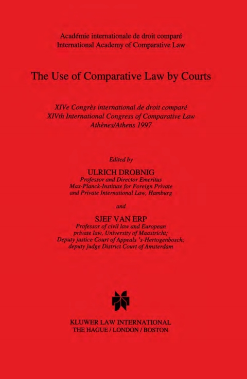 Cover image for book The Use of Comparative Law by Courts