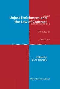 Cover image: Unjust Enrichment and the Law of Contract 1st edition 9789041116550