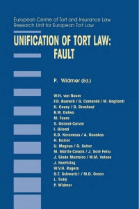 Imagen de portada: Unification of Tort Law: Fault 1st edition 9789041120984