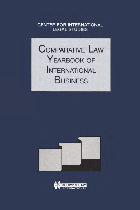 Cover image for book Comparative Law Yearbook of International Business