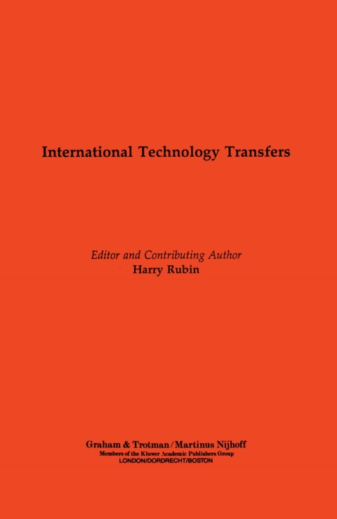 Cover image for book International Technology Transfers