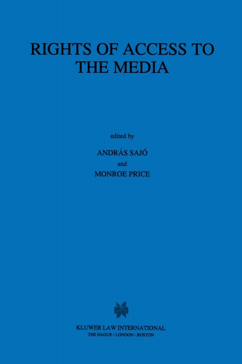 Cover image for book Rights of Access to the Media
