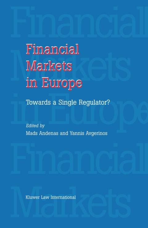 Cover image for book Financial Markets in Europe