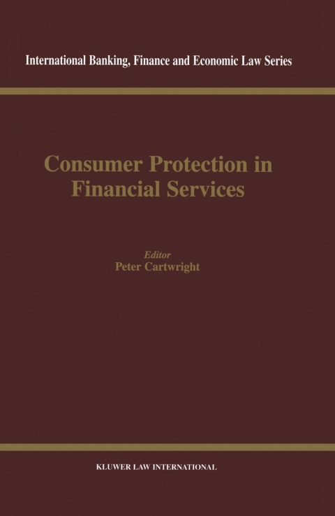 Cover image for book Consumer Protection in Financial Services