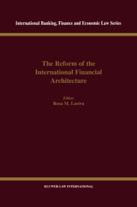 Cover image: The Reform of the International Financial Architecture 1st edition 9789041198020
