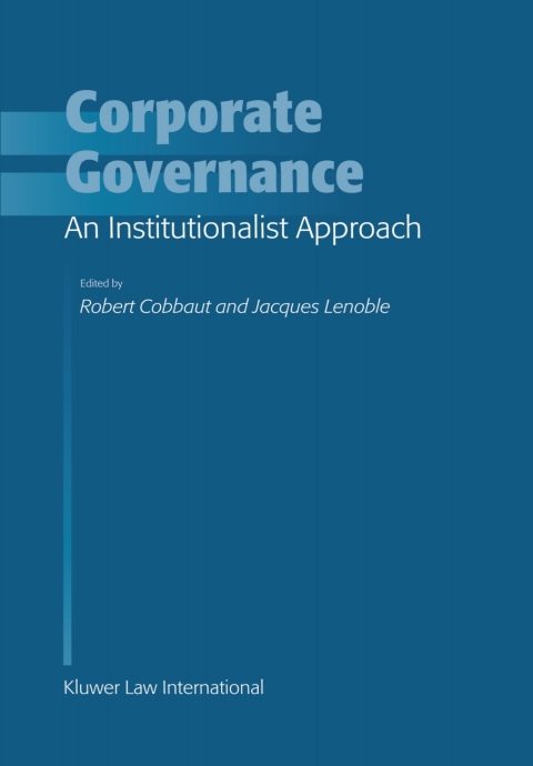 Cover image for book Corporate Governance: An Institutionalist Approach
