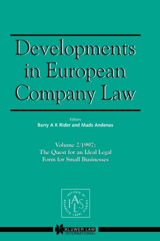 Developments in European Company Law