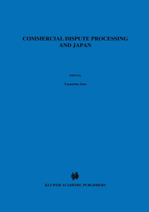 Cover image for book Commercial Dispute Processing and Japan
