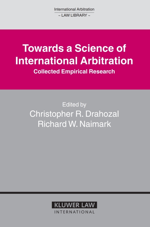 Cover image for book Towards a Science of International Arbitration