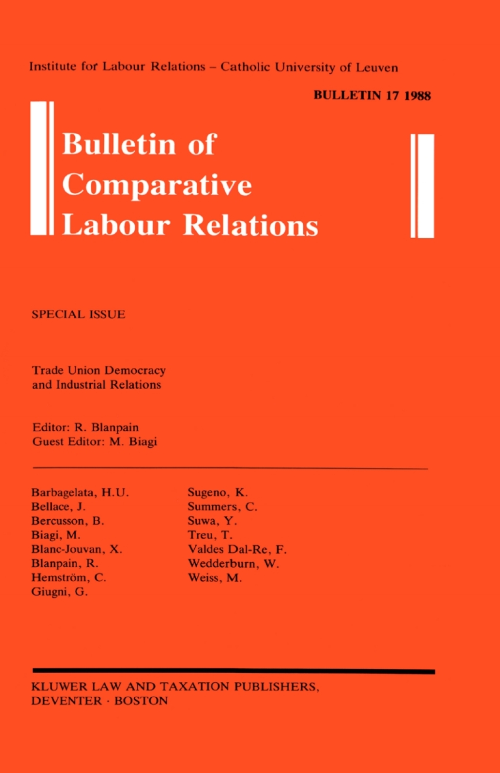 Bulletin of Comparative Labour Relations (eBook Rental)