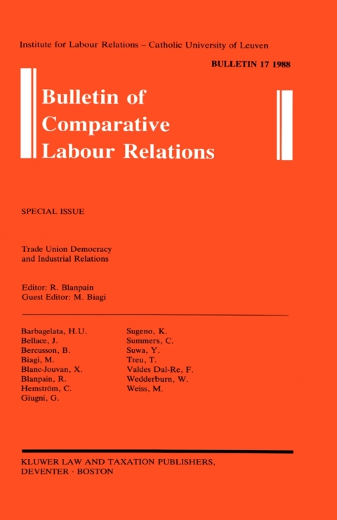 Cover image for book Bulletin of Comparative Labour Relations