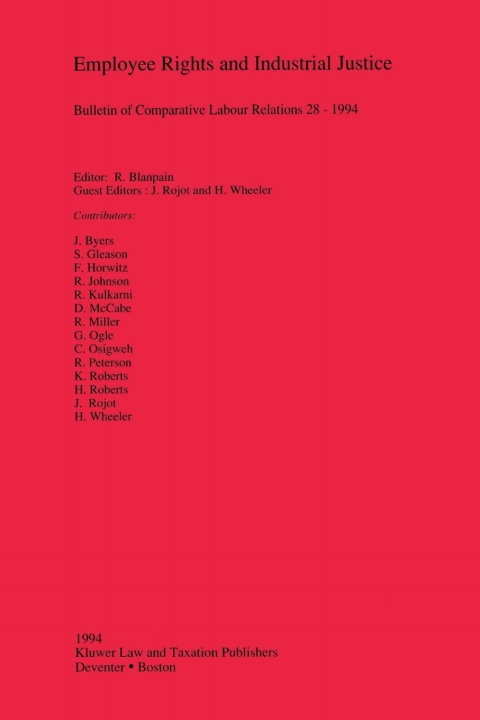 Cover image for book Employee Rights and Industrial Justice