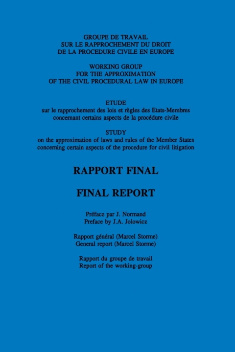Cover image for book Approximation of Judiciary Law in the European Union