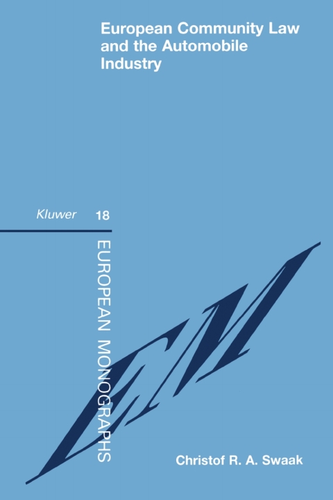Cover image for book European Community Law and the Automobile Industry