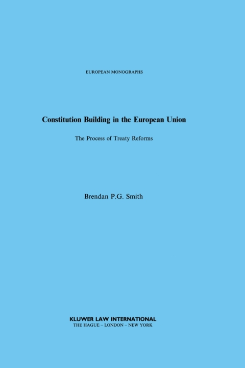 Cover image for book Constitution Building in the European Union