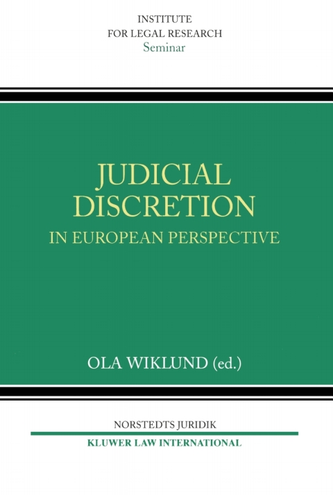 Cover image for book Judicial Discretion in European Perspective