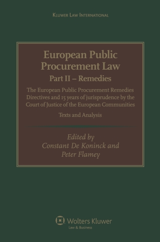 European Public Procurement Law-Part II Remedies
