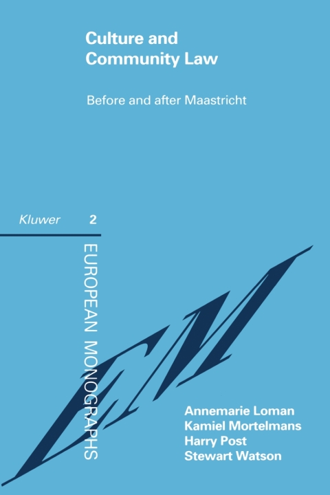 Cover image for book Culture and Community Law